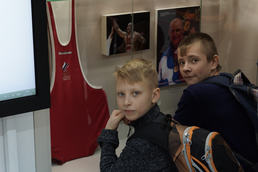 Бердские борцы в Музее Олимпийской славы НСО 2016 1