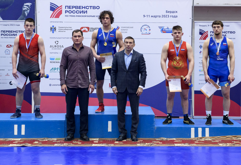 Первенство России по греко-римской борьбе среди юниоров до 21 года (Бердск, НСО), 8-12.03.2023_357