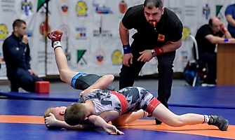 Первенство Сибирского федерального округа по греко-римской борьбе среди юношей до 16 лет, 9.04.2022_47