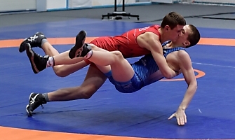 Первенство Сибирского федерального округа по греко-римской борьбе среди юношей до 16 лет, 9.04.2022_50