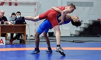 Первенство Сибирского федерального округа по греко-римской борьбе среди юношей до 16 лет, 9.04.2022_51