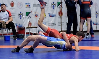 Первенство Сибирского федерального округа по греко-римской борьбе среди юношей до 16 лет, 9.04.2022_59