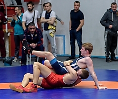 Первенство Сибирского федерального округа по греко-римской борьбе среди юношей до 16 лет, 9.04.2022_65