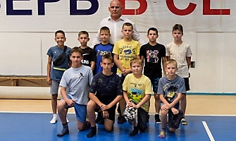 Александр Карелин встретился с участниками летних учебно-тренировочных сборов (Бердск, ЦСК 