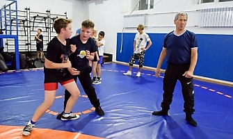 Юные борцы из ЛНР проводят тренировочные сборы в Новосибирске, 17.10.2022_7