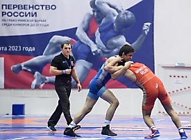 Первенство России по греко-римской борьбе среди юниоров до 21 года (Бердск, НСО), 8-12.03.2023_81