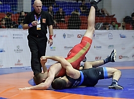 Первенство России по греко-римской борьбе среди юниоров до 21 года (Бердск, НСО), 8-12.03.2023_87