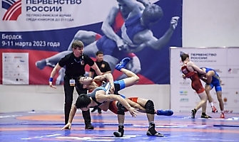 Первенство России по греко-римской борьбе среди юниоров до 21 года (Бердск, НСО), 8-12.03.2023_191