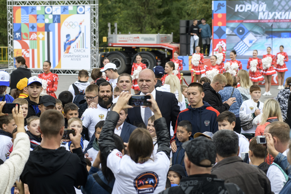 Открытие первой в России Аллеи олимпийцев, Омск, 12.08.2023_3