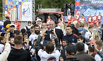 Открытие первой в России Аллеи олимпийцев, Омск, 12.08.2023_3