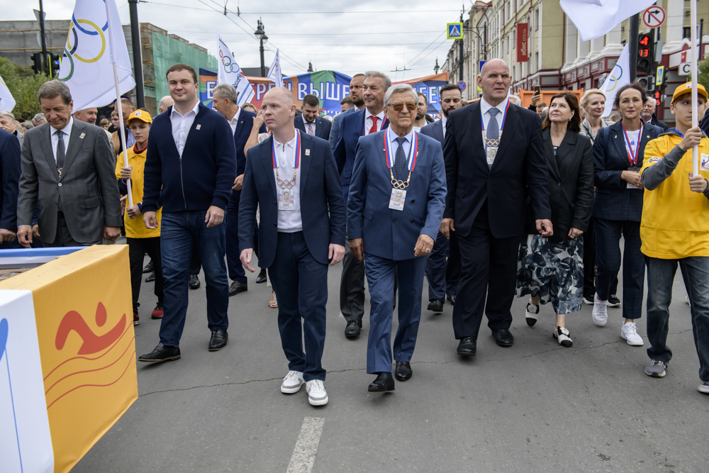 Открытие первой в России Аллеи олимпийцев, Омск, 12.08.2023_89