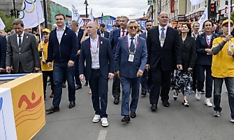 Открытие первой в России Аллеи олимпийцев, Омск, 12.08.2023_89