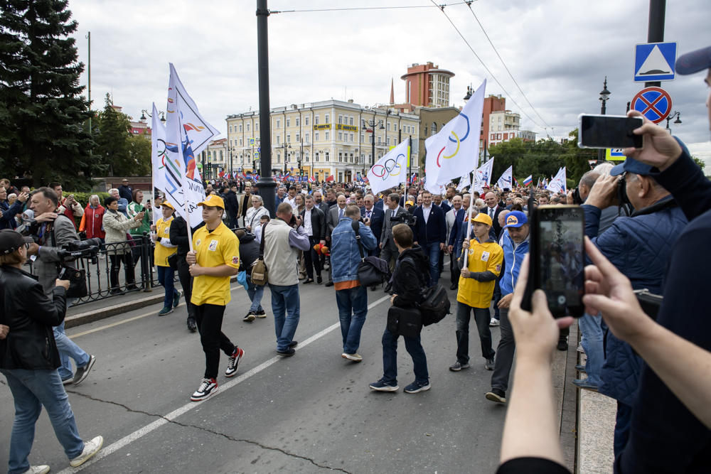 Открытие первой в России Аллеи олимпийцев, Омск, 12.08.2023_90