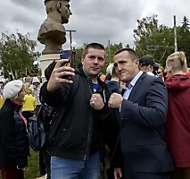 Открытие первой в России Аллеи олимпийцев, Омск, 12.08.2023_109