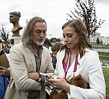 Открытие первой в России Аллеи олимпийцев, Омск, 12.08.2023_112