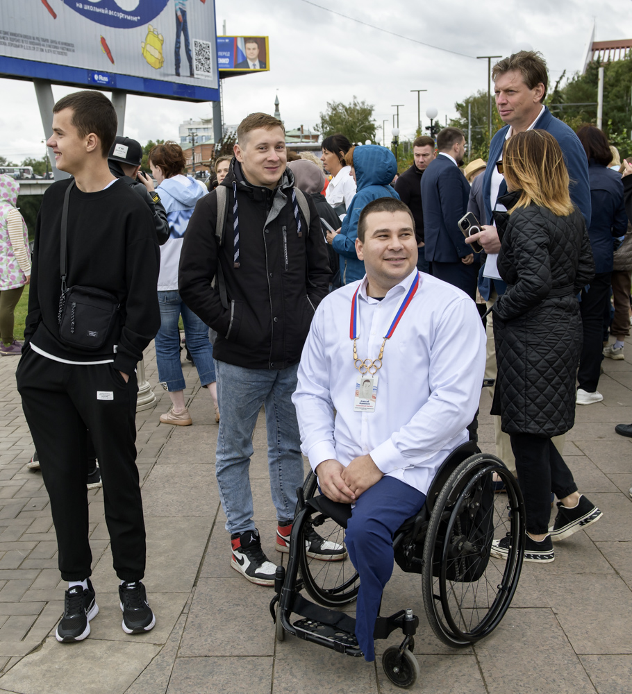 Открытие первой в России Аллеи олимпийцев, Омск, 12.08.2023_116