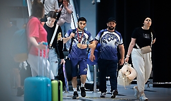 Встреча победителя первенства Европы U20, борца греко-римского стиля из клуба 