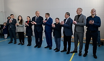 Открытия нового зала для занятий вольной борьбой в 221 школе, 29.11.2024 