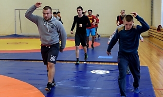 Учебно-тренировочный сбор команды Новосибирской области по греко-римской борьбе, 01.04.2018