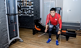 Японский борец Такеши Изуми на сборах в Новосибирске, декабрь 2018_8