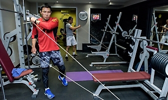 Японский борец Такеши Изуми на сборах в Новосибирске, декабрь 2018_16