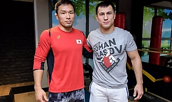 Японский борец Такеши Изуми на сборах в Новосибирске, декабрь 2018_26