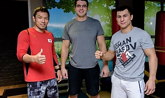 Японский борец Такеши Изуми на сборах в Новосибирске, декабрь 2018_28