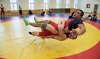 УТС сборной Новосибирской области по греко-римской борьбе, январь 2019 (спортивно-тренировочный комплекс «Олимпийский»)_13