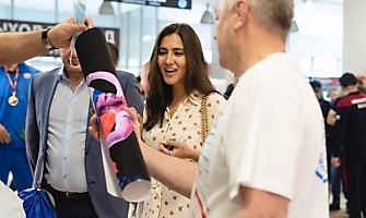 Встреча победителей первенства Европы по греко-римской борьбе в аэропорту Толмачёво С. Степанова, Ш. Ожаева, М. Лаптева-25.05.2021_57