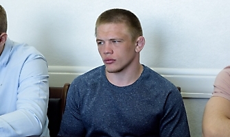 В министерстве физ.культуры и спорта чествовали победителей первенства Европы U23 по греко-римской борьбе Сергея Степанова, Шамиля Ожаева, Михаила Лаптева_5